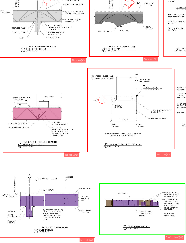 A masonry floor plan and elevation construction drawing